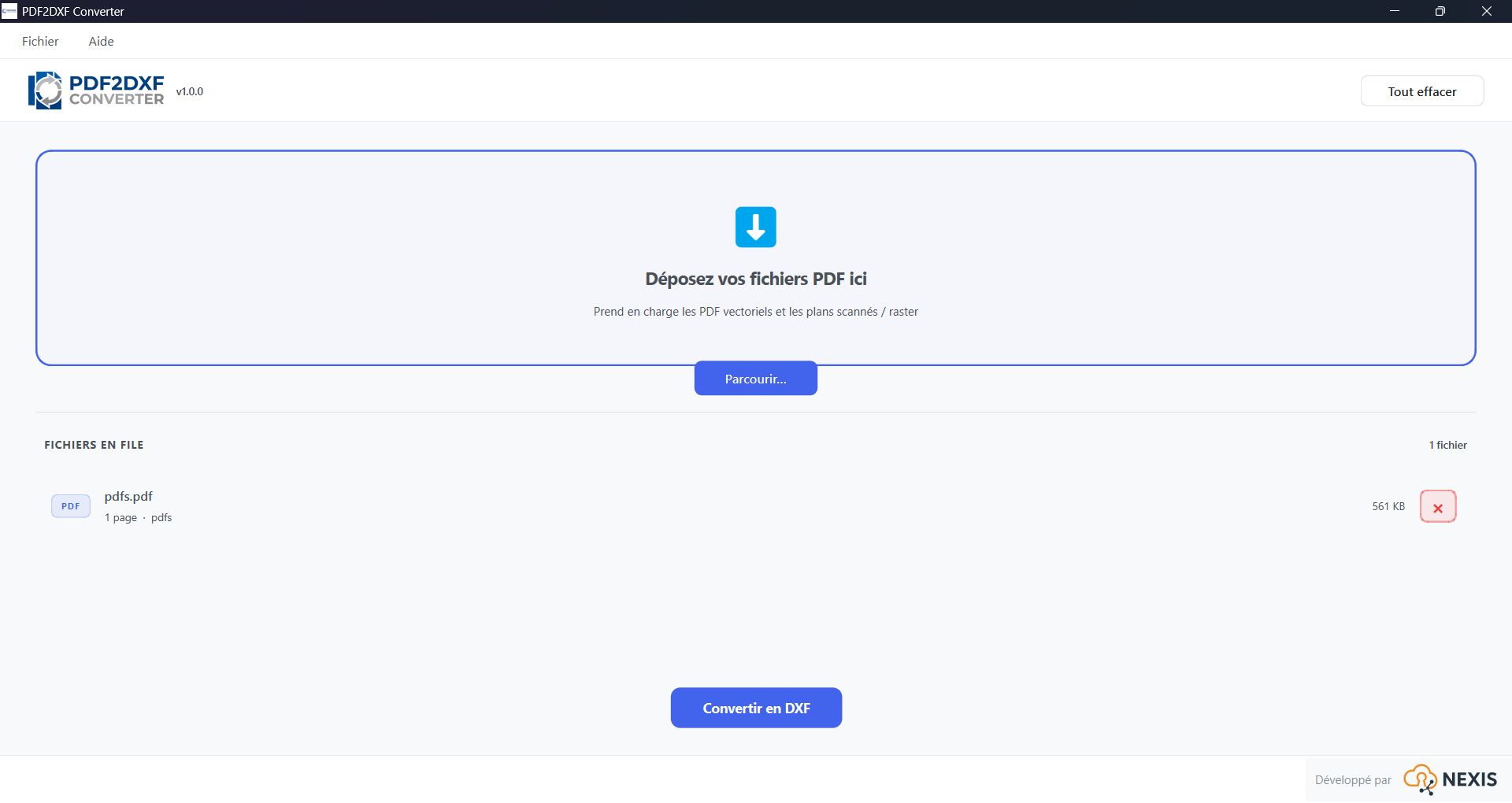 PDF2DXF Converter